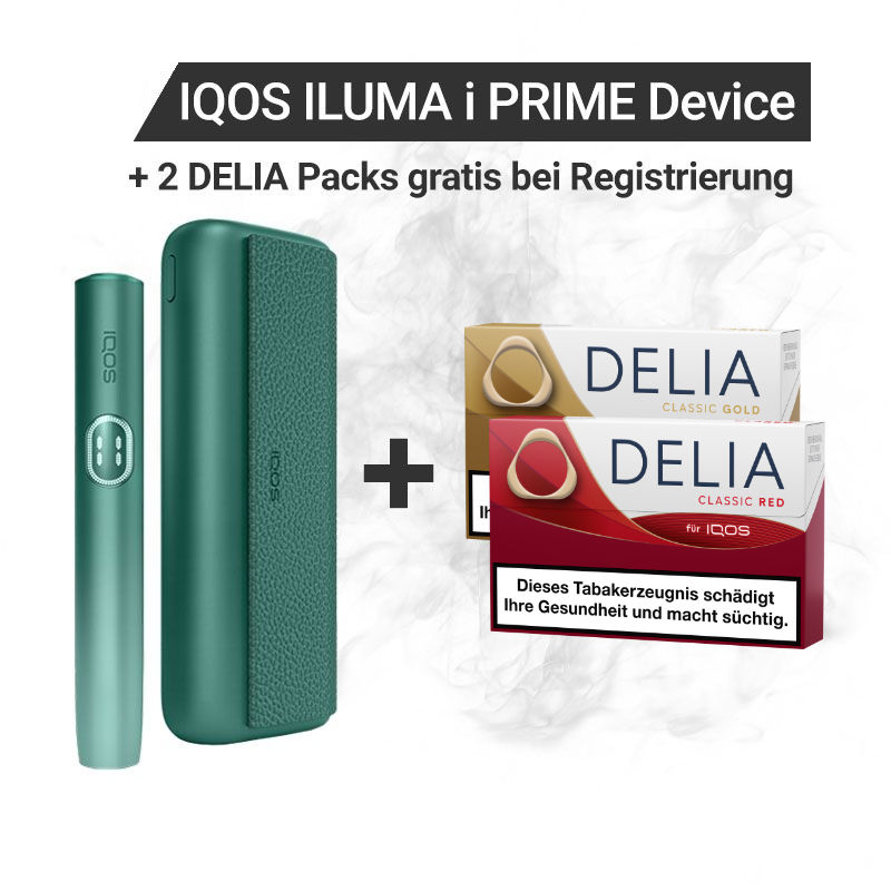 IQOS ILUMA i PRIME + Gratis DELIA Sticks bei Registrierung