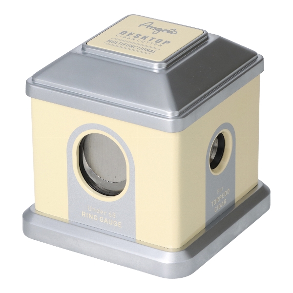 Angelo Tisch Zigarrenabschneider Creme Silber
