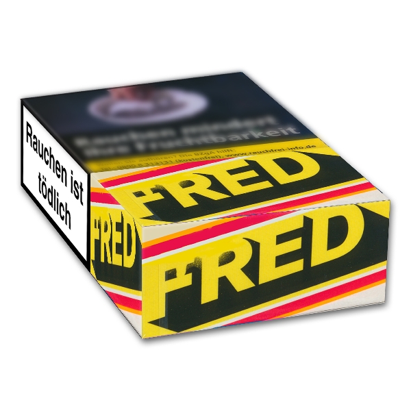 Fred Red Jaune Original Pack Zigaretten Schachtel