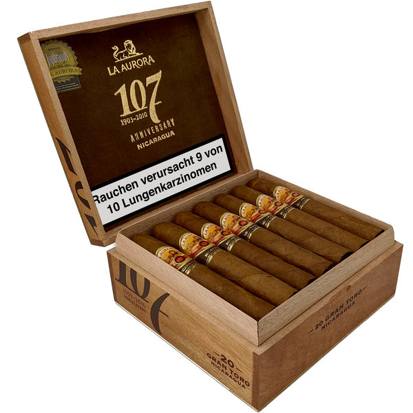 La Aurora 107 Nicaragua Toro Zigarren Kiste