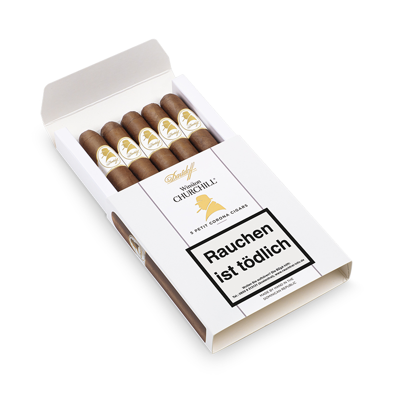 Davidoff Winston Churchill Petit Corona Zigarren Schachtel