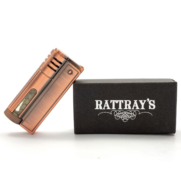 Rattray Benzin Rose Gold Steam Punk Pfeifenfeuerzeug mit Packung