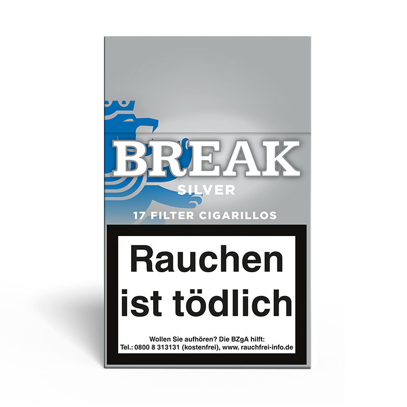 Break Silver Naturdeckblatt Zigarillos Stange
