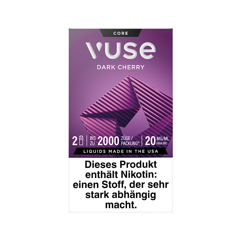 Vuse Dark Cherry 20mg Prefilled Pods Front