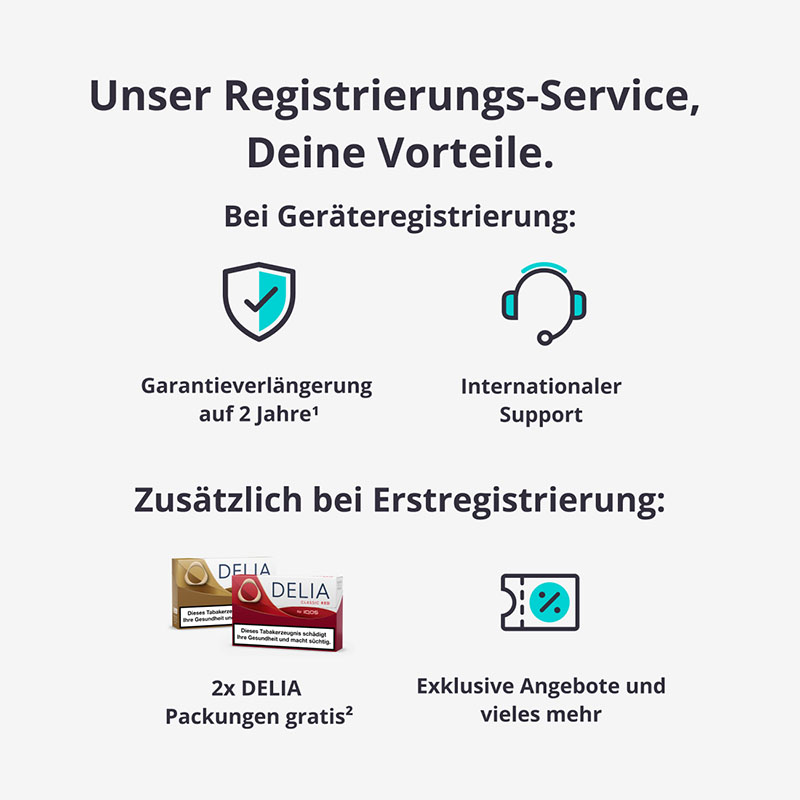 IQOS ILUMA i PRIME + Gratis DELIA Sticks bei Registrierung