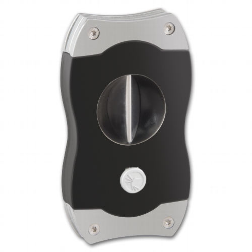 Cigarrenabschneider Colibri V-Cut schwarz/chrom