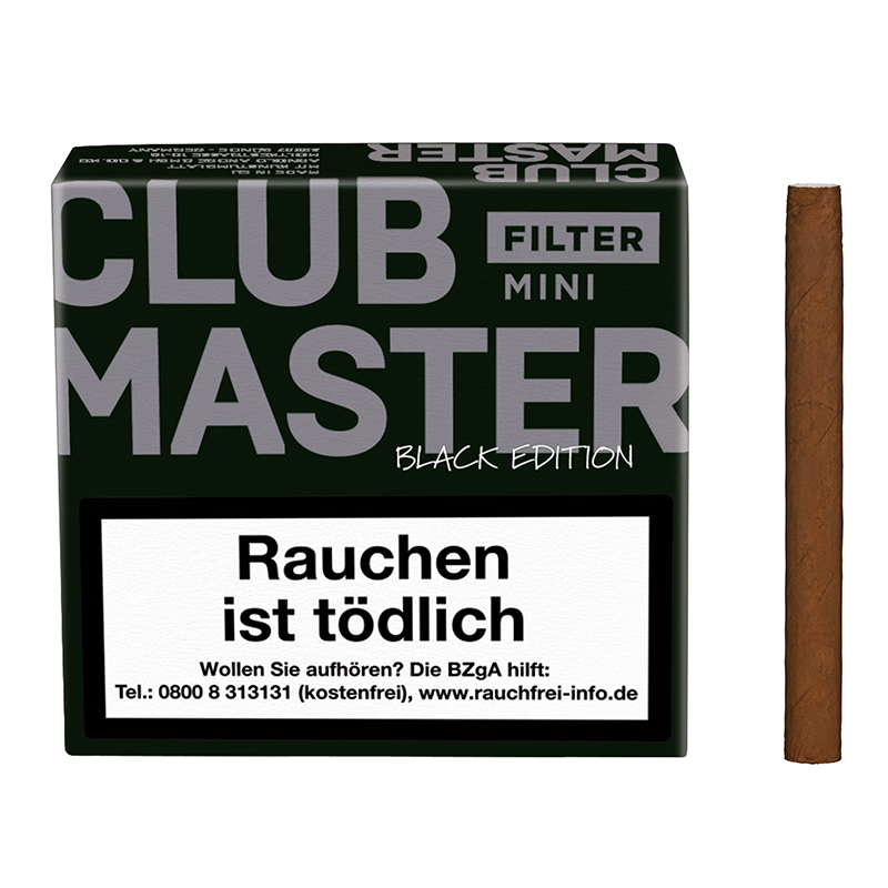 Clubmaster Mini Filter Black Zigarillos