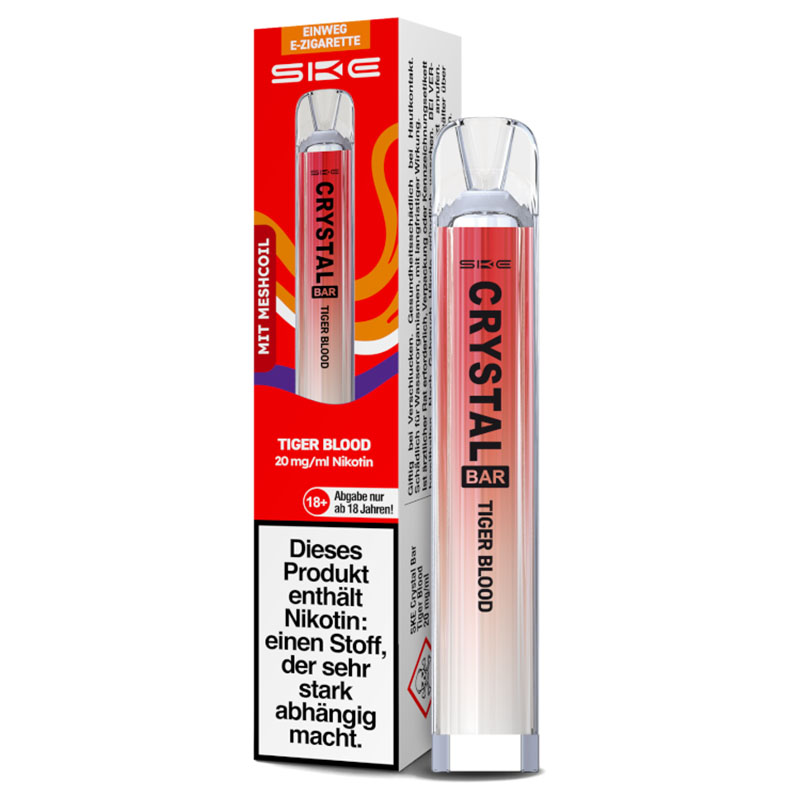 SKE Crystal Bar Tiger Blood 20mg Einweg E-Zigarette