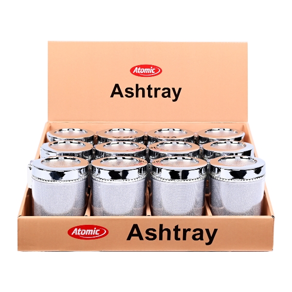 Atomic Auto-Aschenbecher Glitzer LED