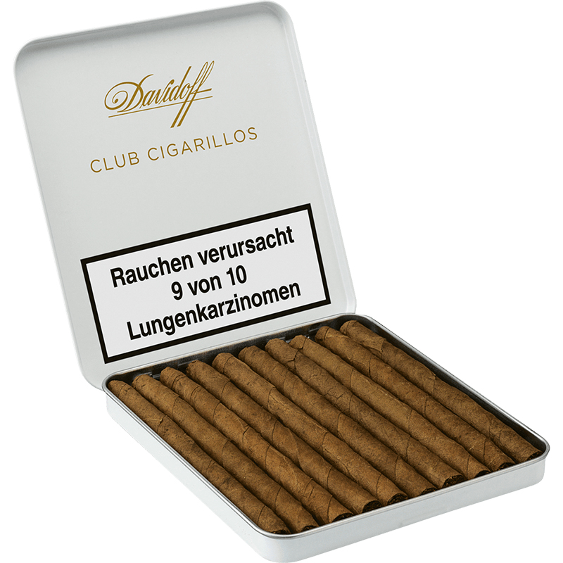 Davidoff Club Zigarillos Schachtel offen