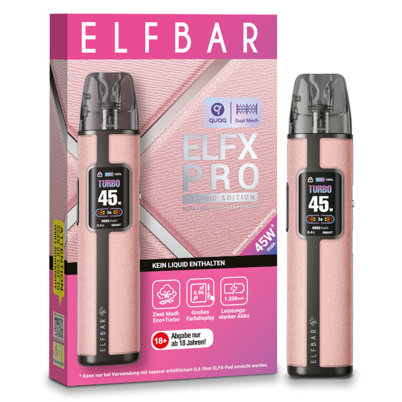 Elfbar Elfx Pro Kit Pink E-Zigarette