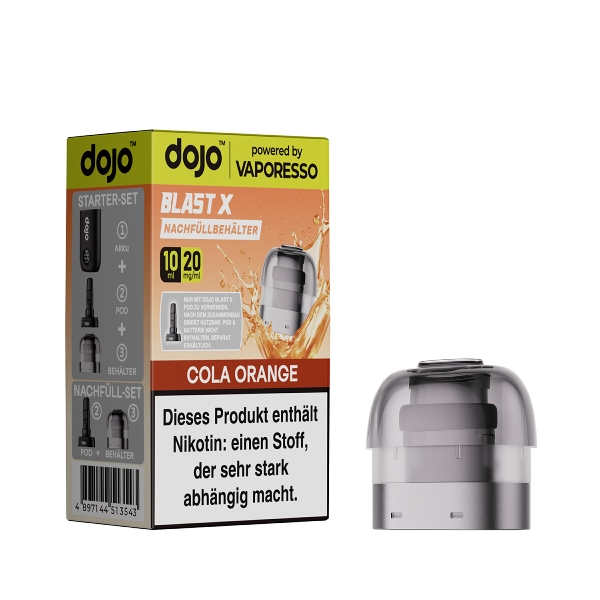 Dojo Blast X Refill Container Cola Orange 20mg