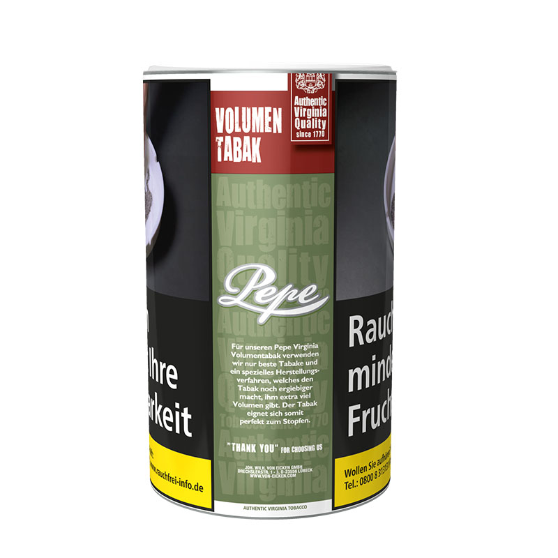 Pepe Rich Green Volumentabak Dose