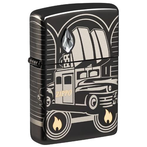 Zippo Schwarz Matt Car 75th Anniversary