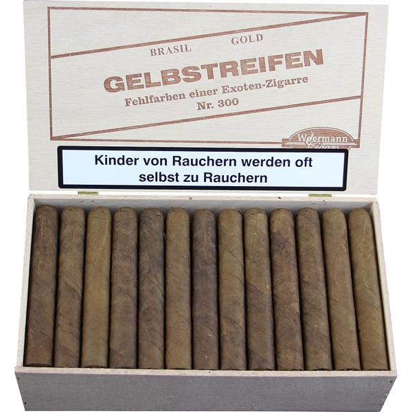 Gelbstreifen No. 300 Zigarren Kiste offen