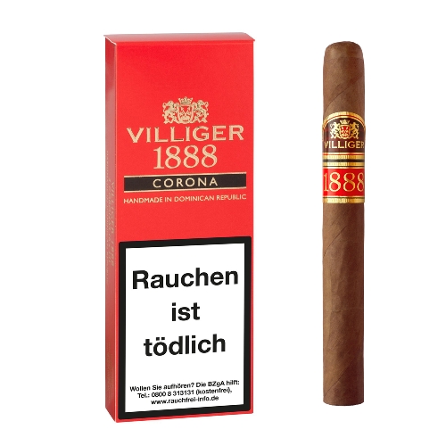 Villiger 1888 Corona Red Zigarren Schachtel