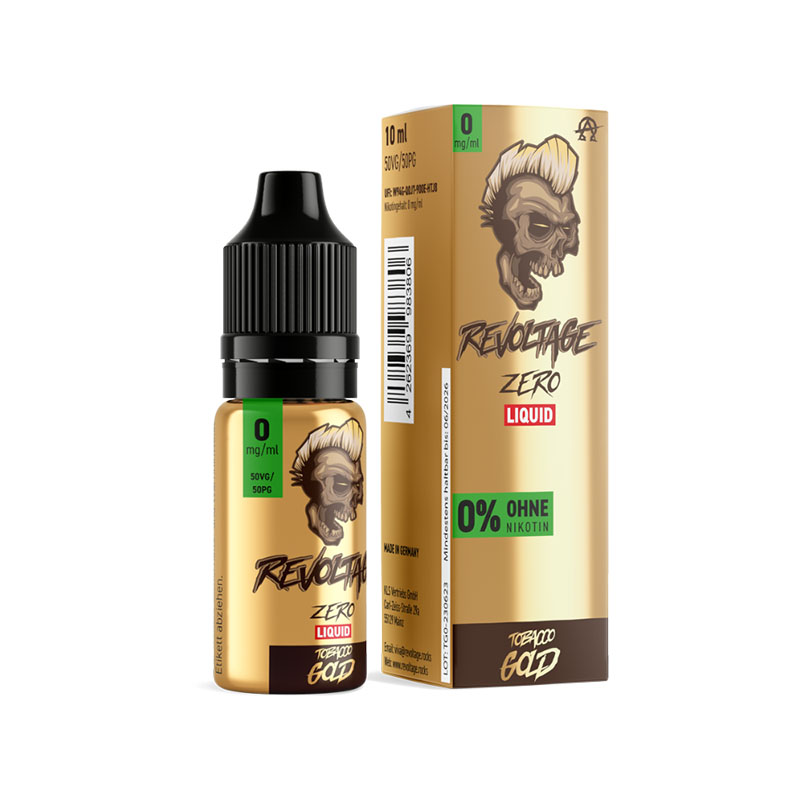 Revoltage Hybrid Nikotinsalz Liquid Tobacco Gold 0mg