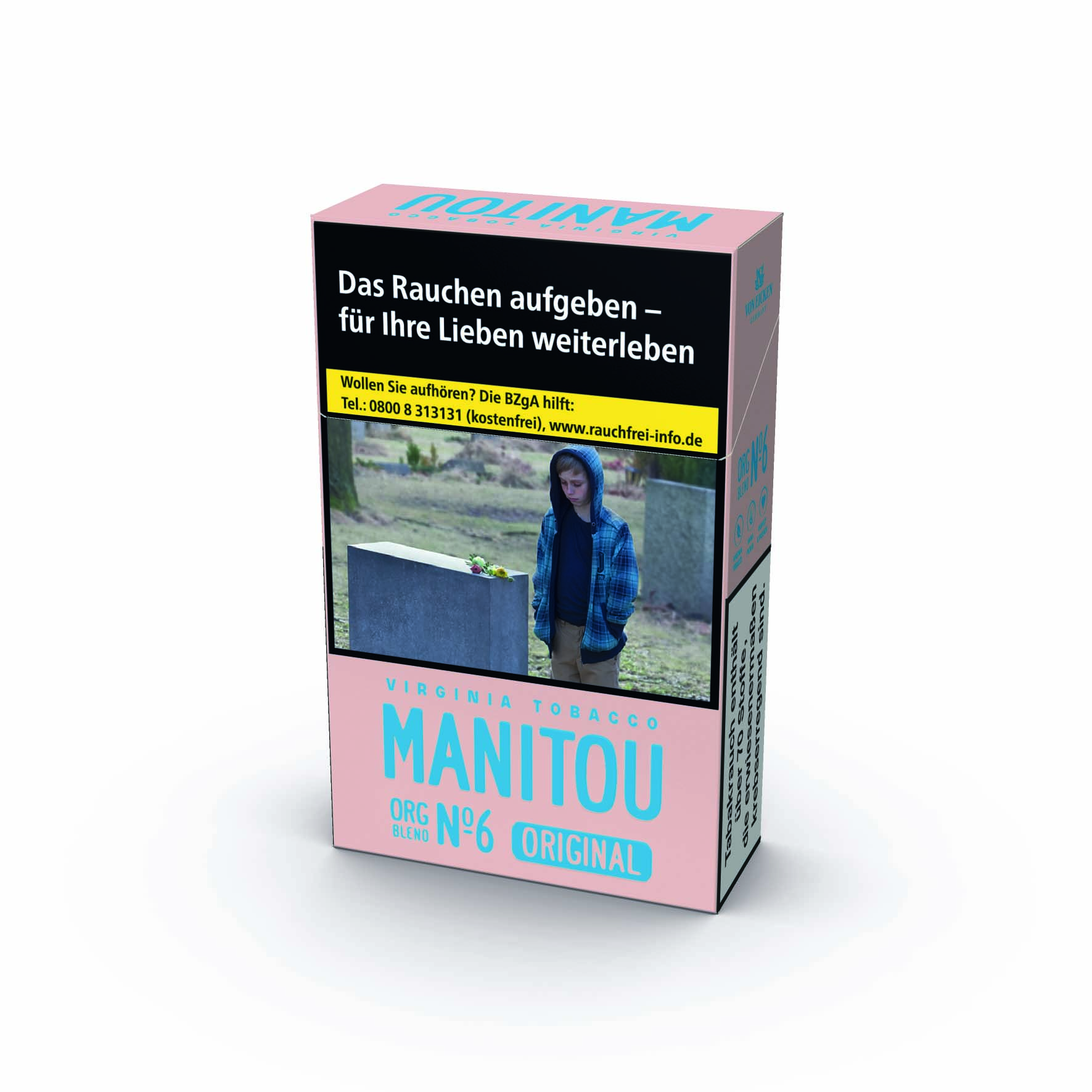 Manitou Pink No.6 Original Pack Zigaretten Schachtel