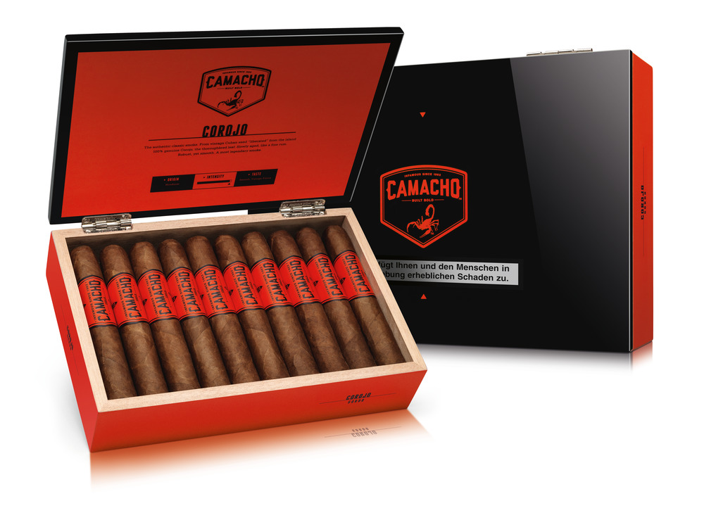 Camacho Corojo Gordo Zigarren Kiste offen