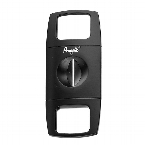 Angelo V-Cut Carbon Optik Anthrazit Kunststoff Zigarrenabschneider