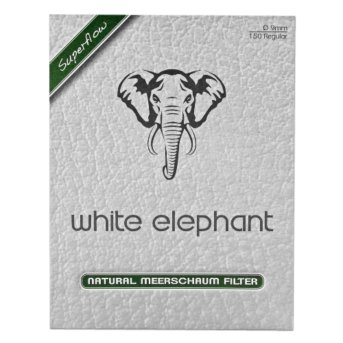 Pfeifenfilter White Elephant Superflow Naturmeerschaum Packung