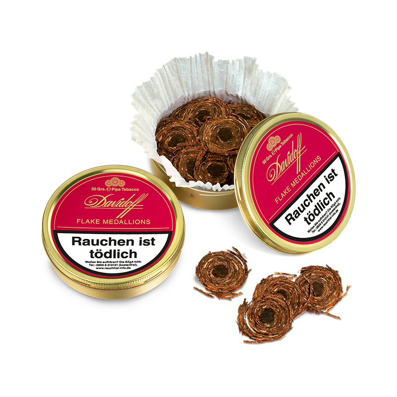 Davidoff Flake Medaillons Pfeifentabak Dose
