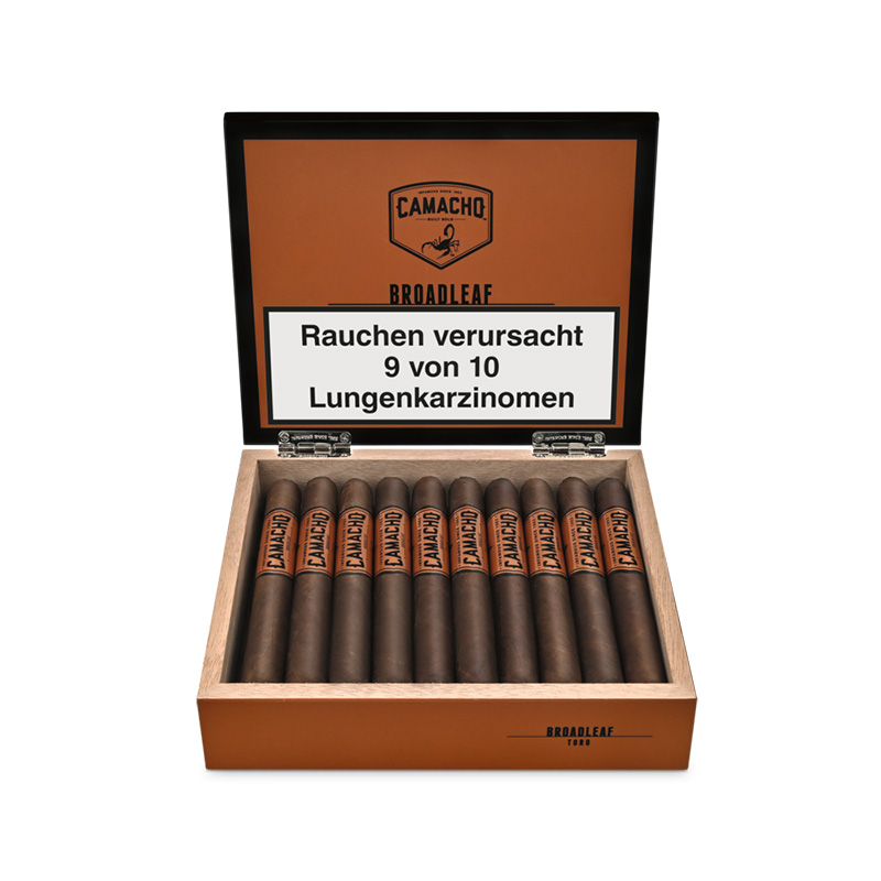 Camacho Broadleaf Toro Zigarren Kiste