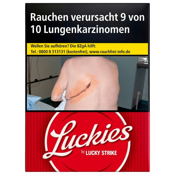 Luckies Crafted 1871 Red Hercules Zigaretten Schachtel