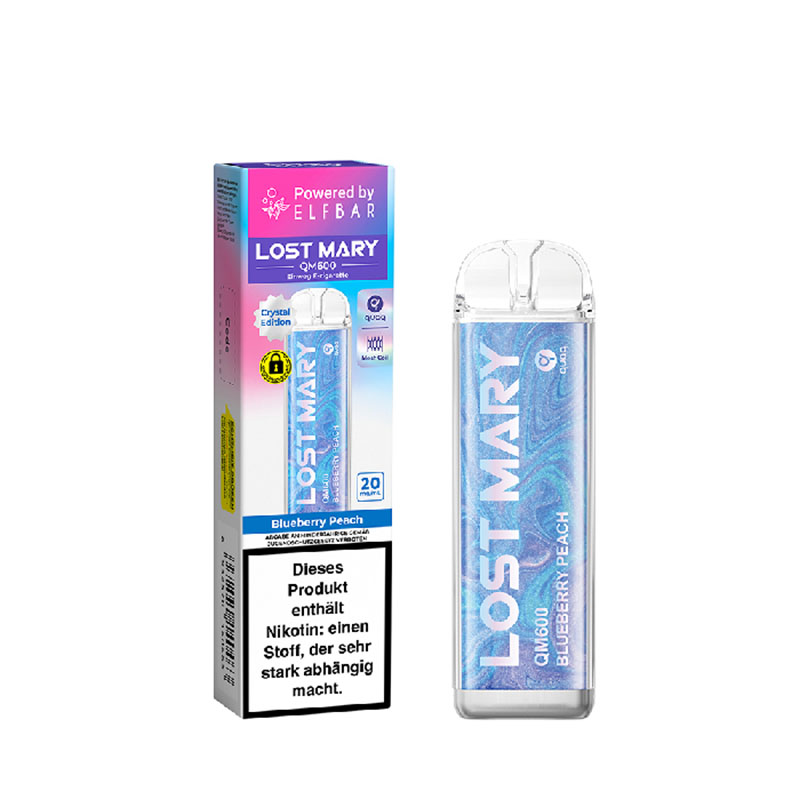 Lost Mary QM600 Blueberry Peach 20mg Einweg E-Zigarette