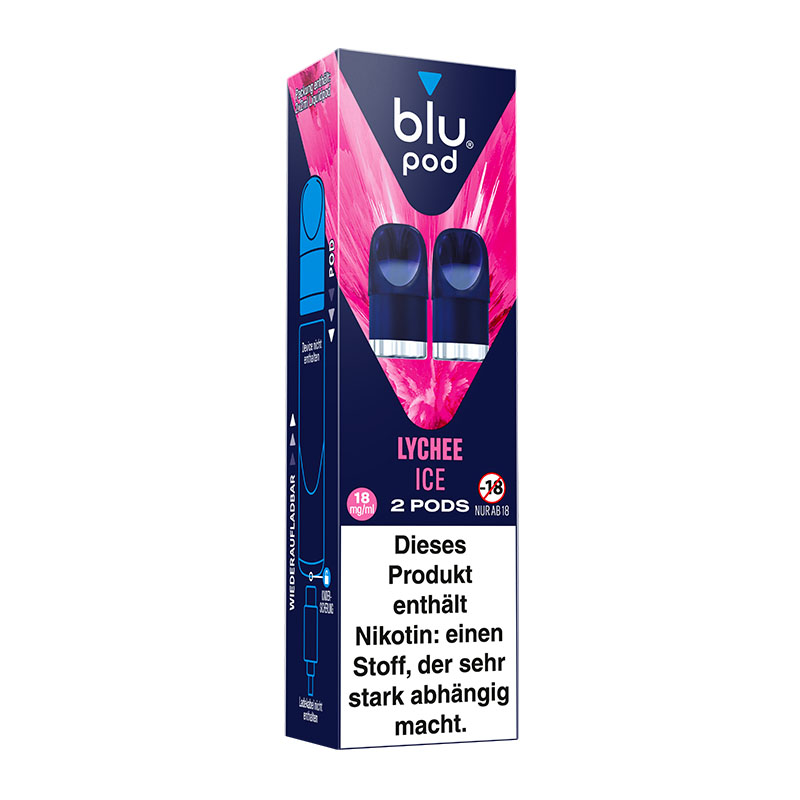 Blu Pod Lychee Ice 18mg Prefilled Pods Packung