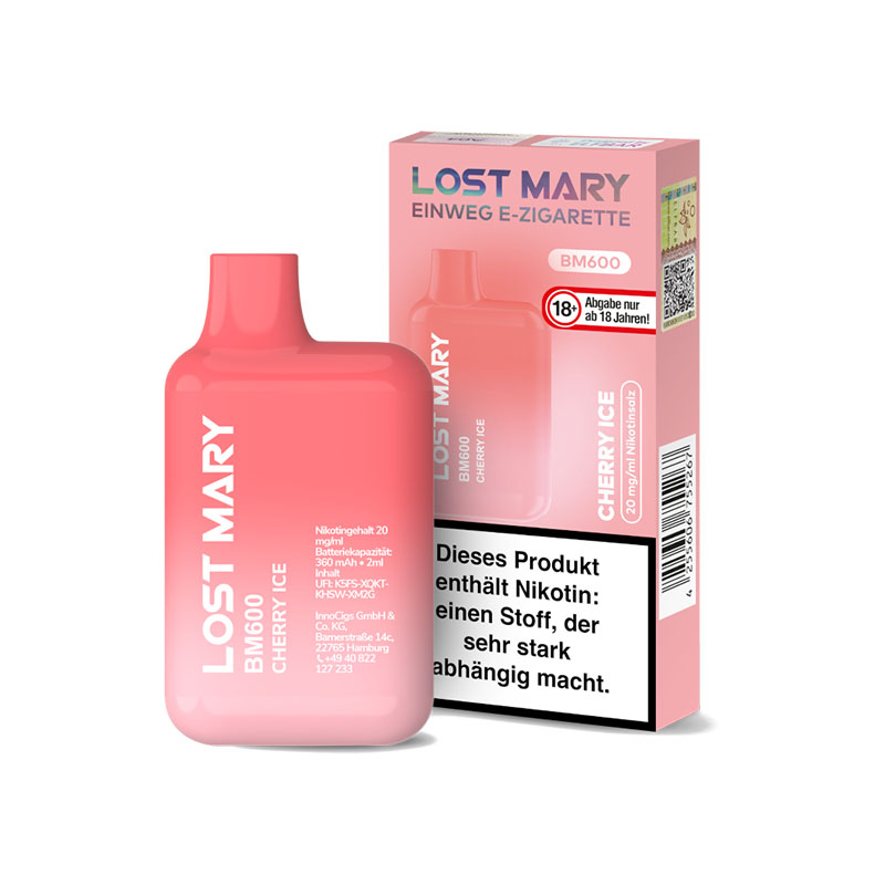 Lost Mary BM600 CP Cherry Ice 20mg Einweg E-Zigarette