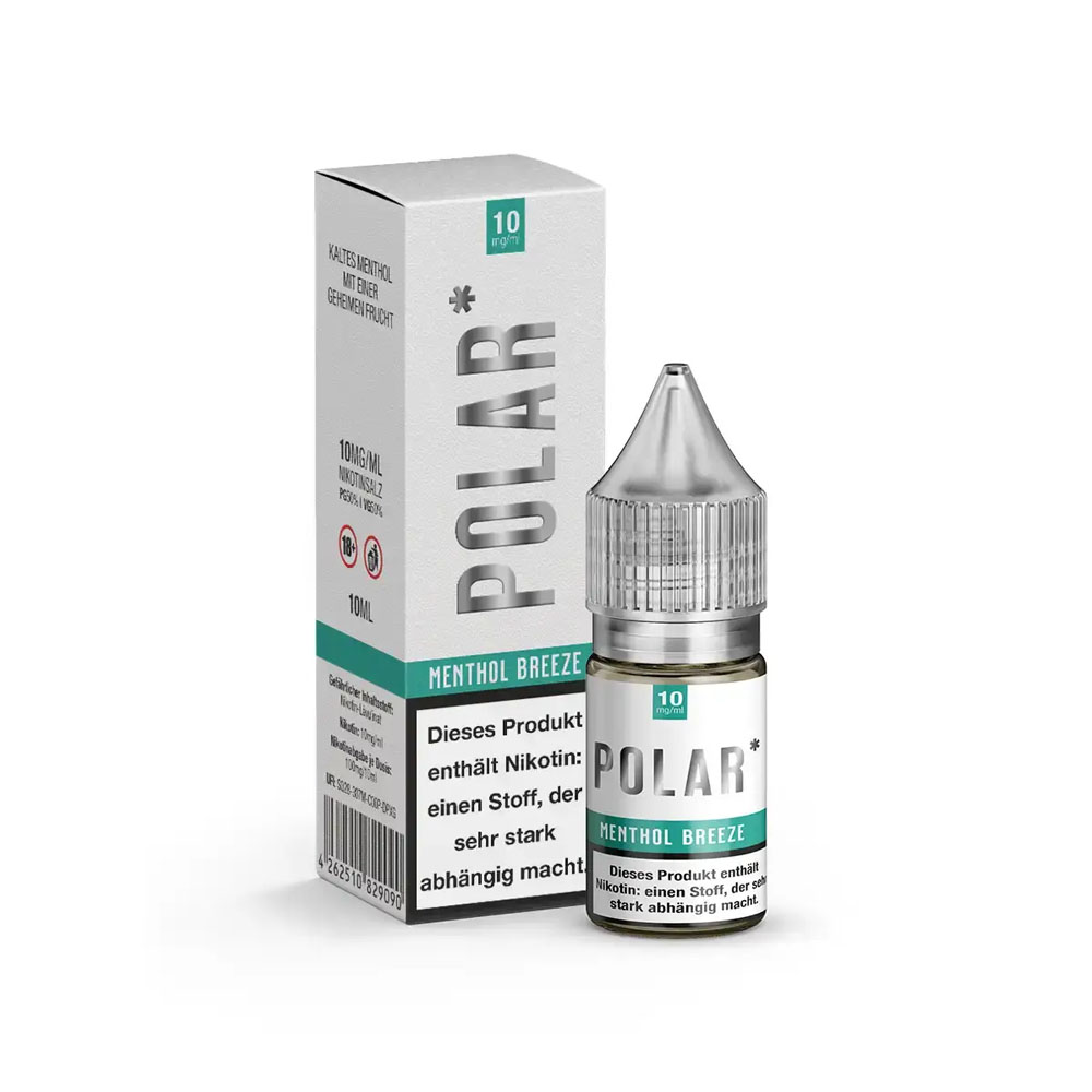 Polar Menthol Breeze 10mg Nikotinsalz Liquid Flasche