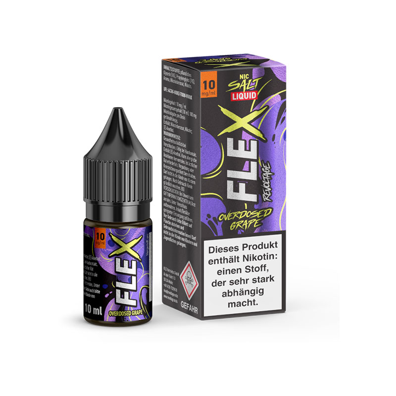 Revoltage Flex Overdosed Grape 10mg Liquid Flasche