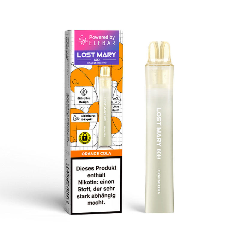 Lost Mary 800 Orange Cola 20mg Einweg E-Zigarette