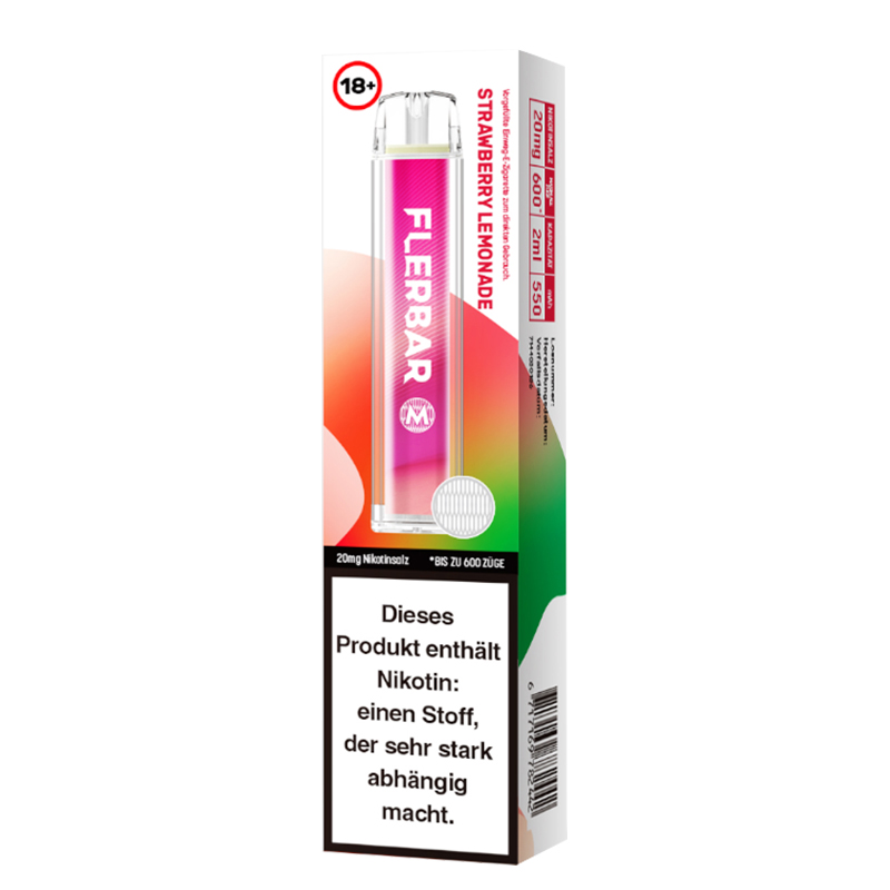 Flerbar Strawberry Lemonade 20mg Einweg E-Zigarette