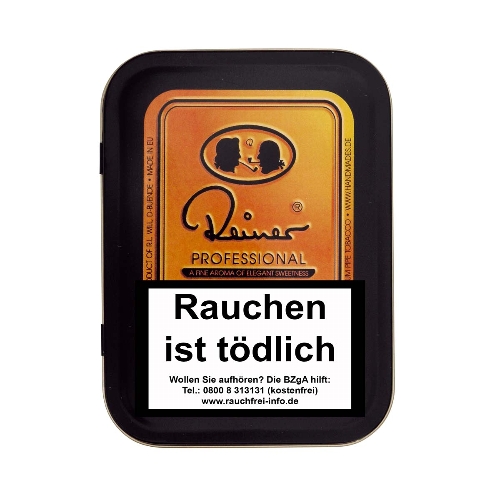 Reiner Professional schwarz Pfeifentabak Dose