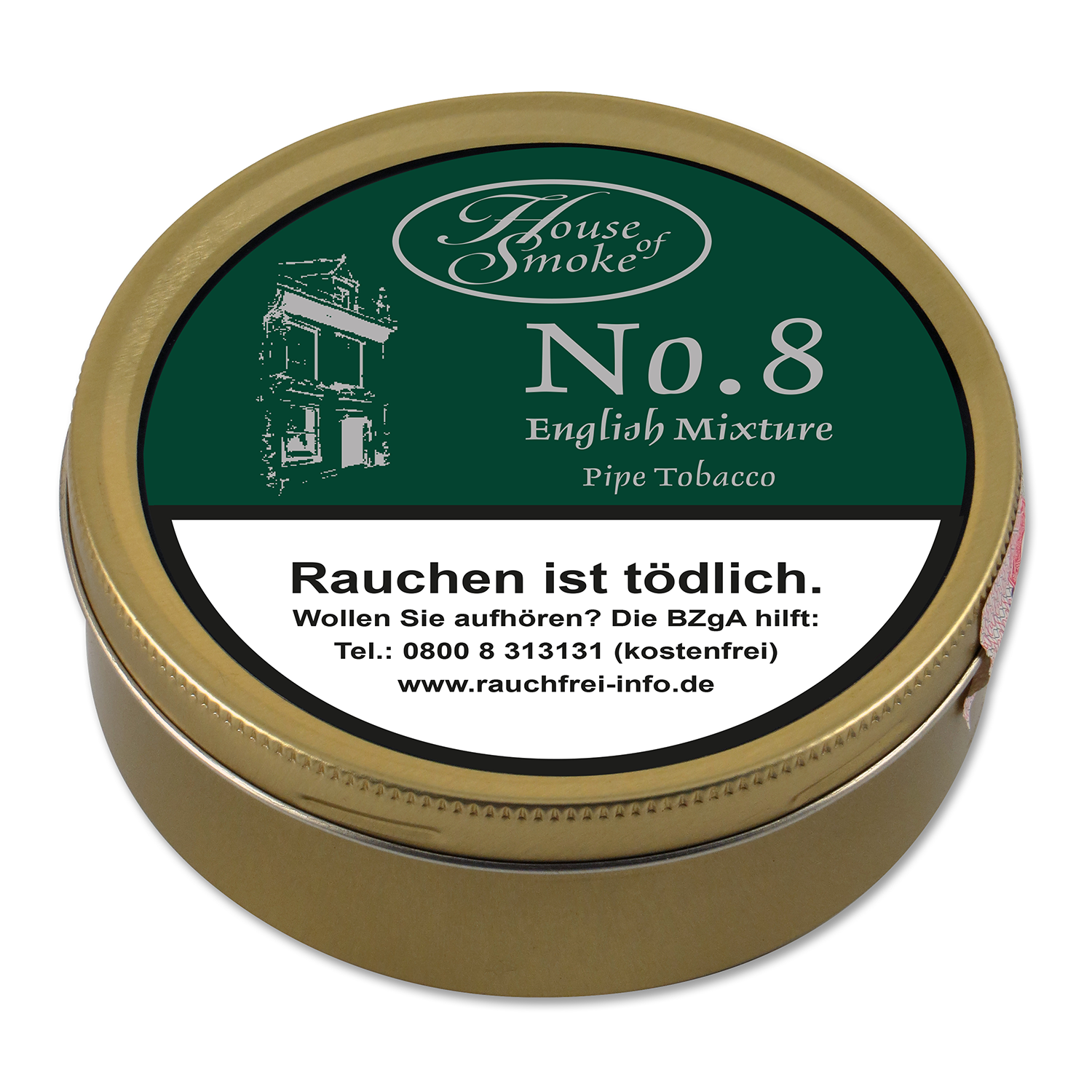 House of Smoke No 8 English Mixture Pfeifentabak Small Dose