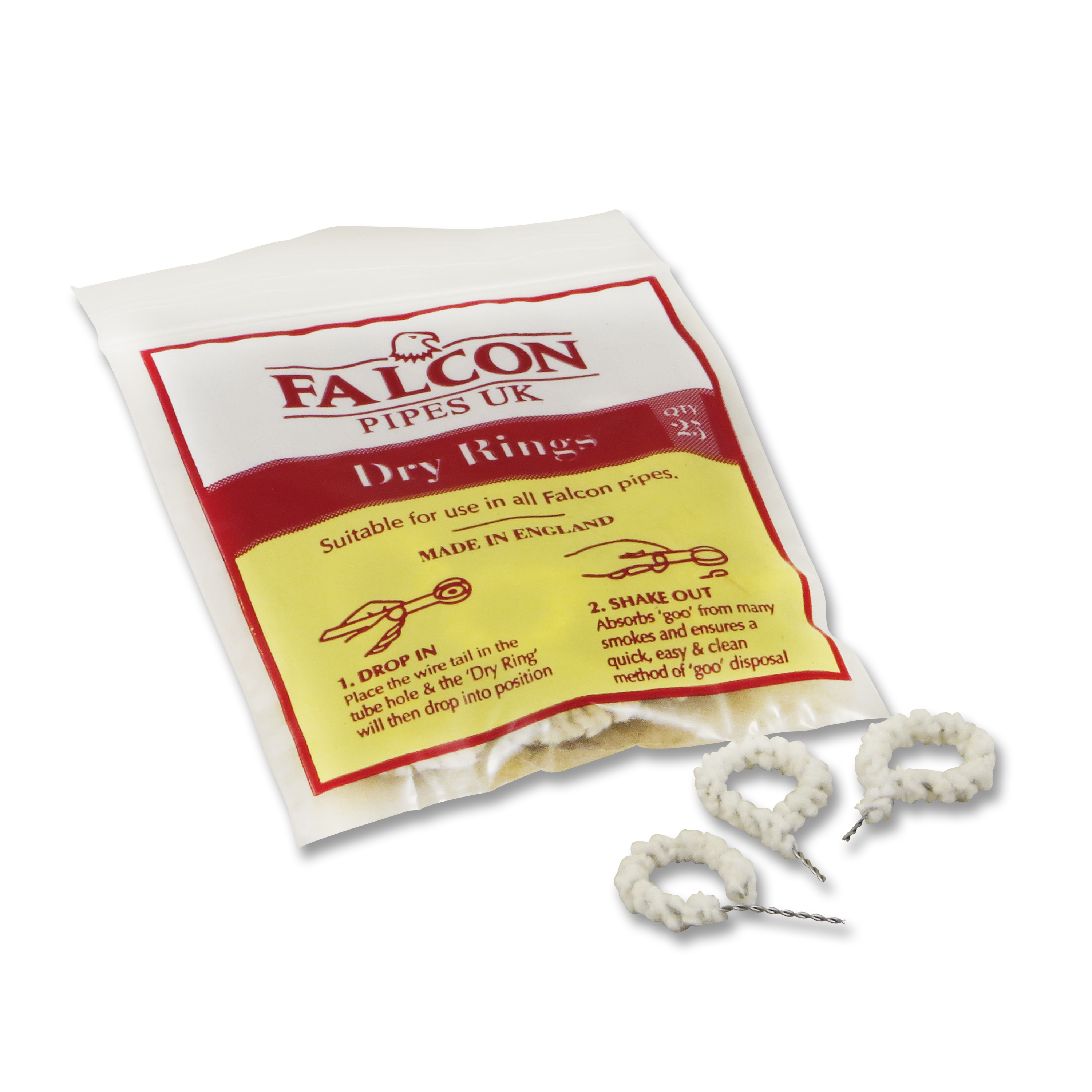 Trockenringe Falcon 25 Stück Beutel