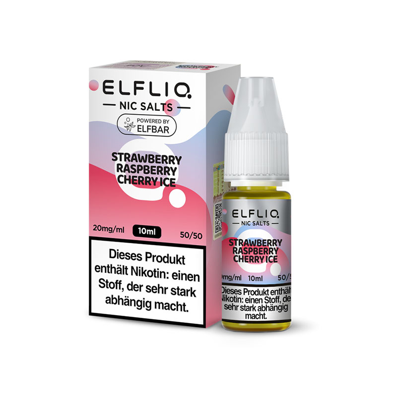 Elfbar Elfliq Strawberry Raspberry Cherry Ice 20mg Nikotinsalz