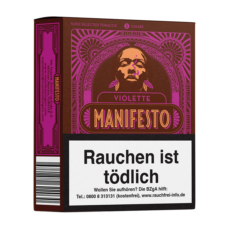 Manifesto Violette Zigarillos Schachtel