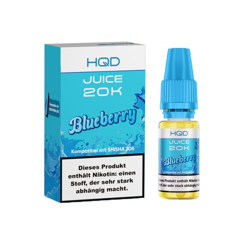 HQD Juice 20K Blueberry 3mg Nikotinsalz Liquid Flasche
