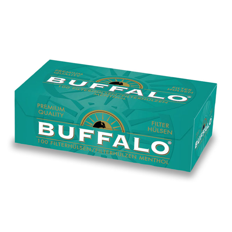 Buffalo Menthol Filterhülsen Packung