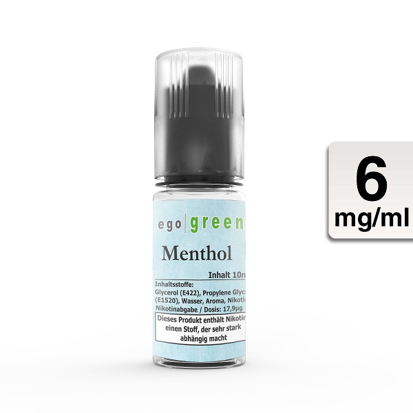 E-Liquid Ego Green Menthol 6 mg