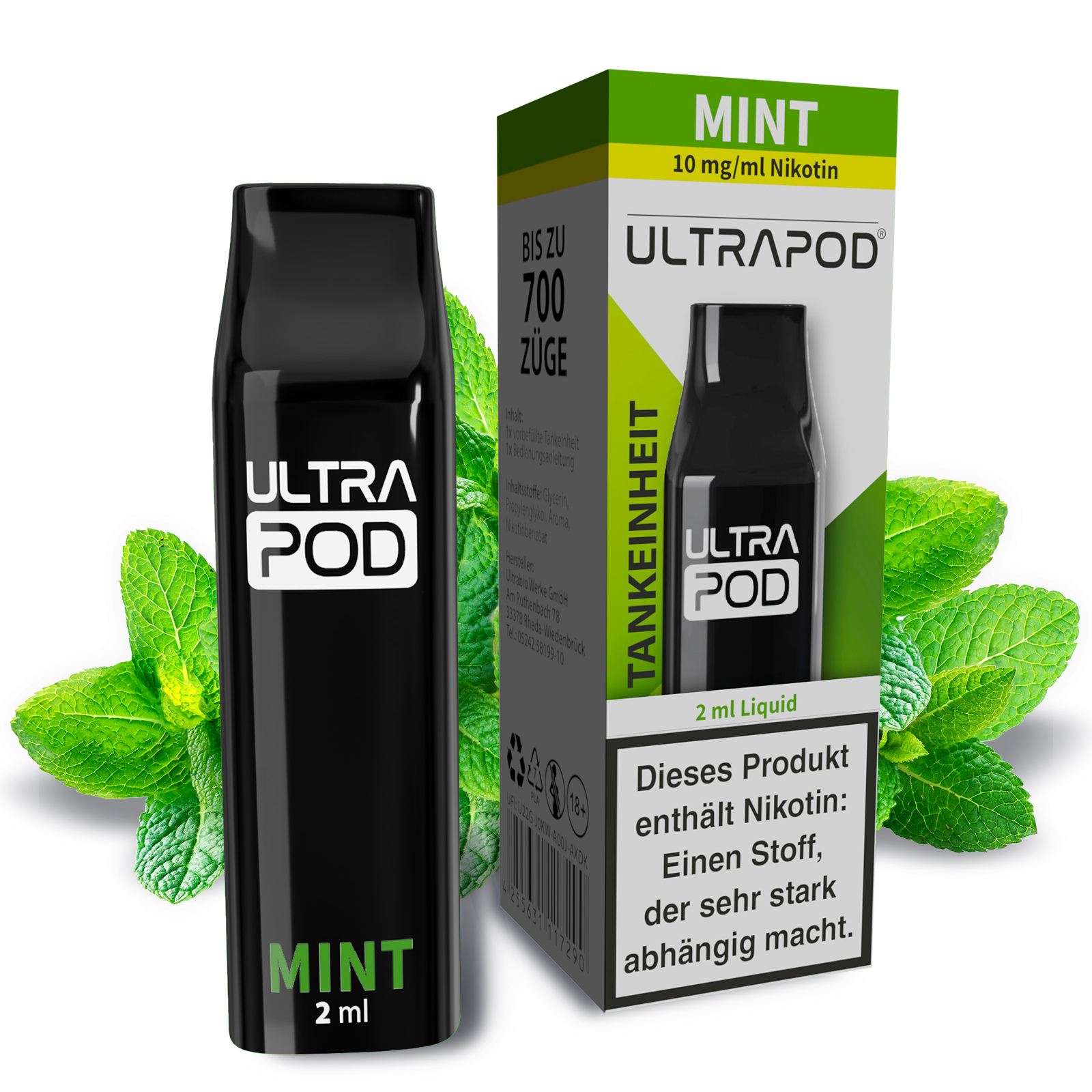 Ultrabio Ultrapod Mint 10mg Liquidpod