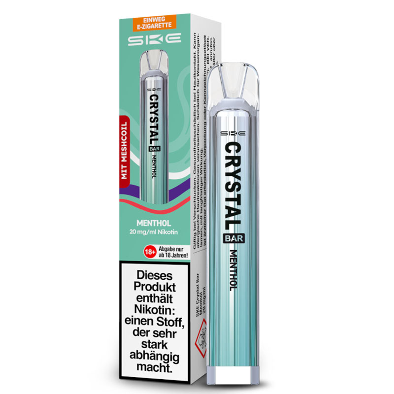 SKE Crystal Bar Zigarette Menthol 20mg Einweg E-Zigarette