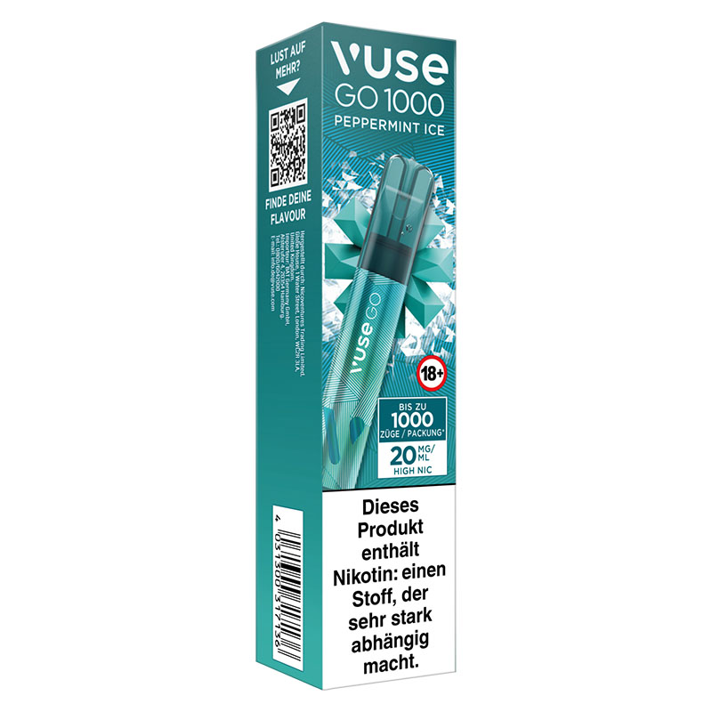 Vuse Go 1000 Peppermint Ice 20mg Einweg E-Zigarette