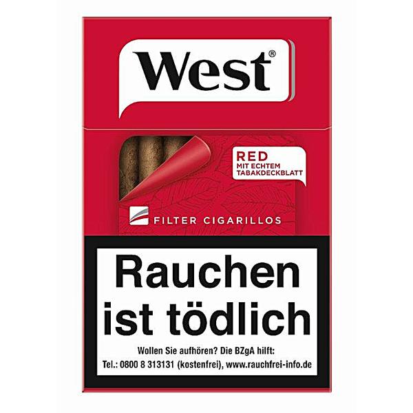 West Red Filterzigarillos Stange