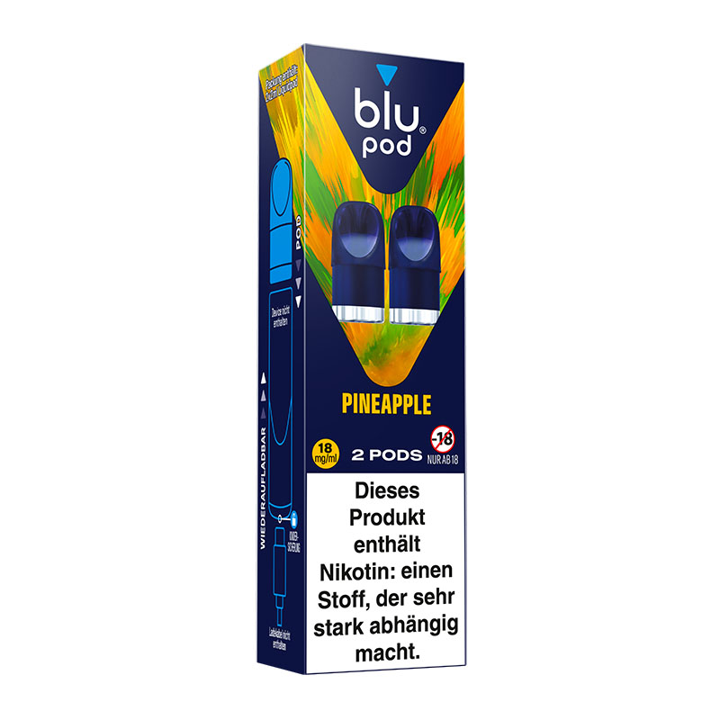Blu Pod Pineapple 18mg Prefilled Pods Packung