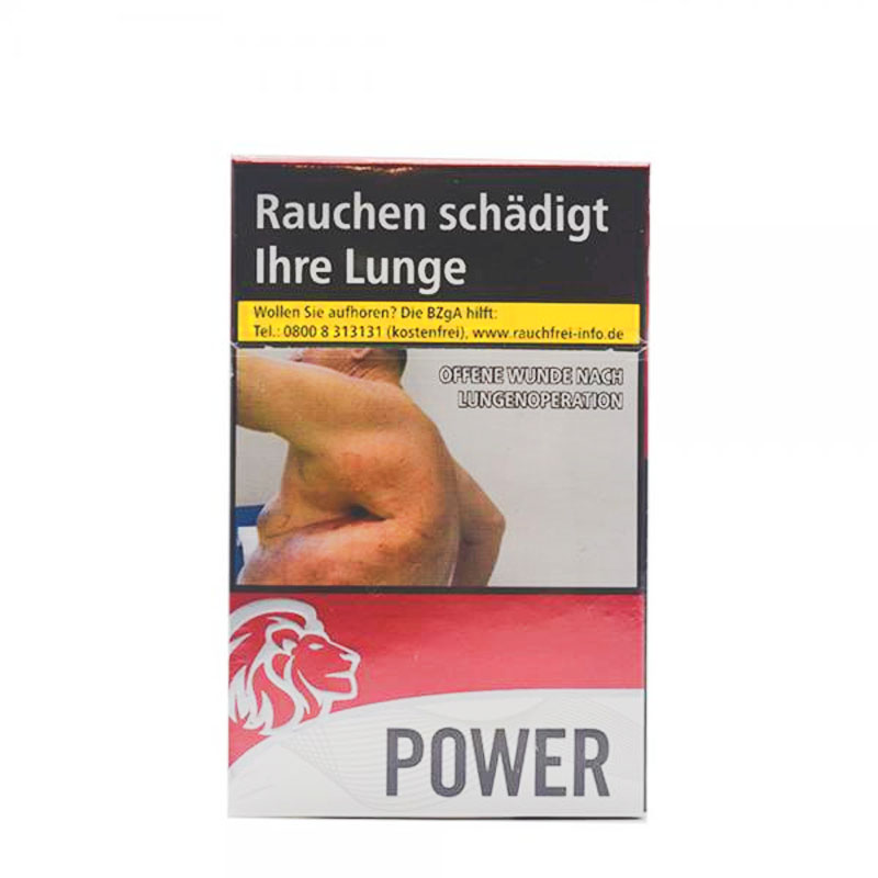 Power Red OP Zigaretten Schachtel