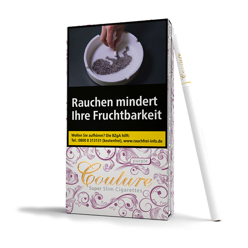 Couture Purple Zigaretten Schachtel
